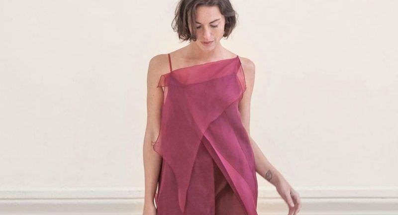 vestido de tba en color buganvilla