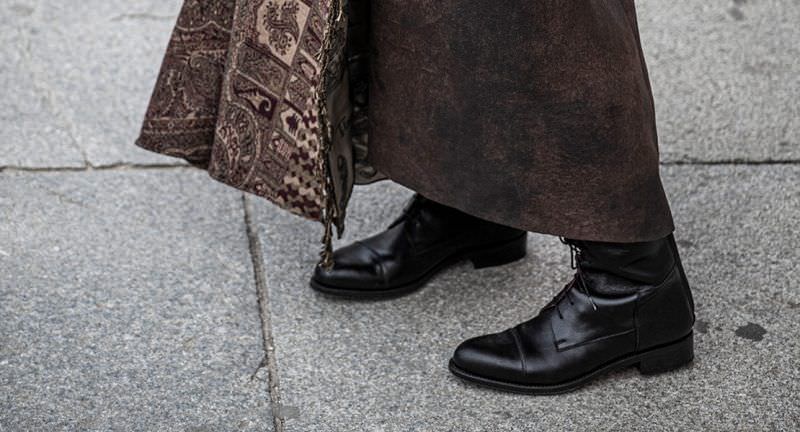 Vestidos largos con botas